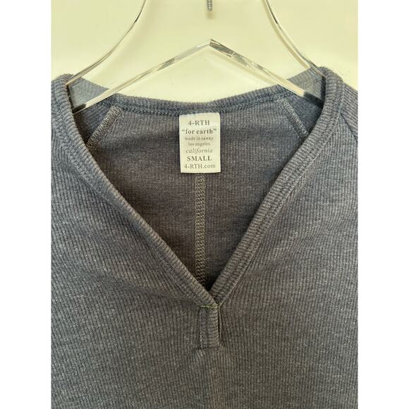 4-RTH For Earth Thermal V Neck Knit Top Women's Size Small - Picture 5 of 5
